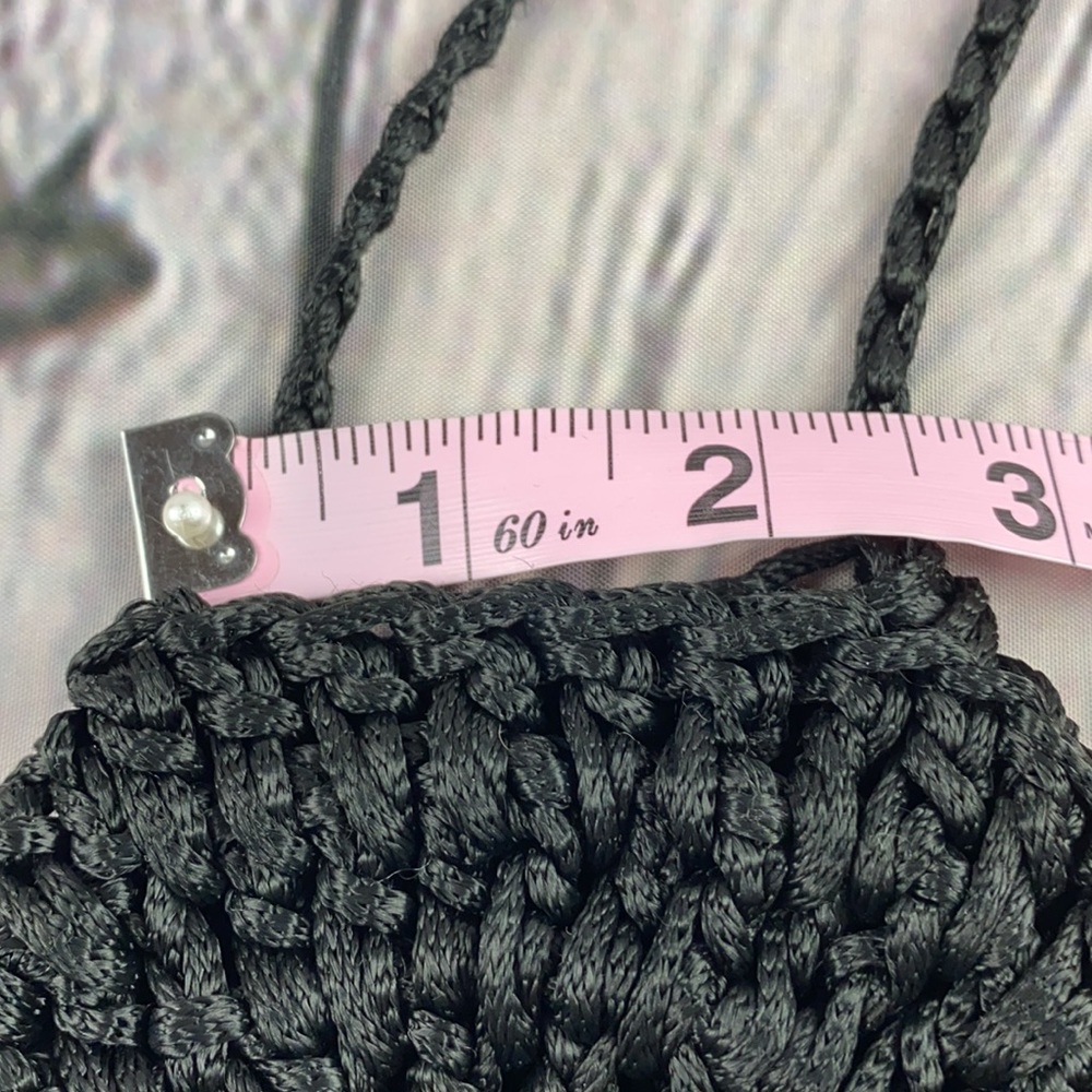 Beautifully Simple Black Crochet Shoulder/Crossbody Bag - Picture 13 of 17